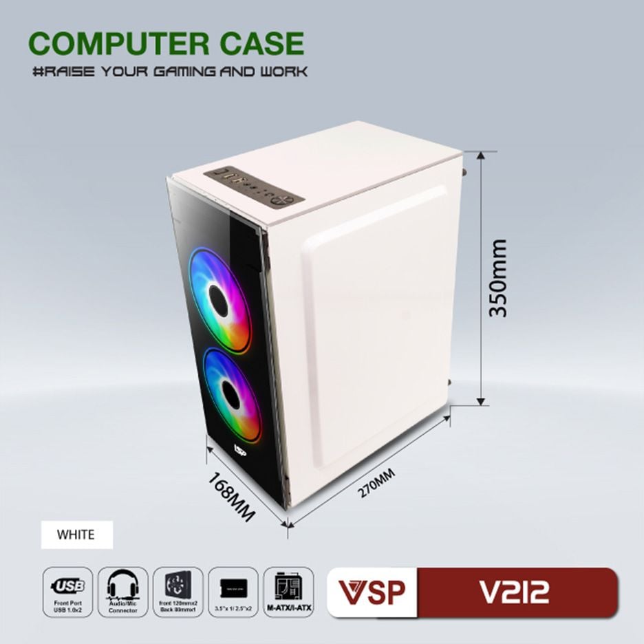 VỎ CASE VSP V212 WHITE