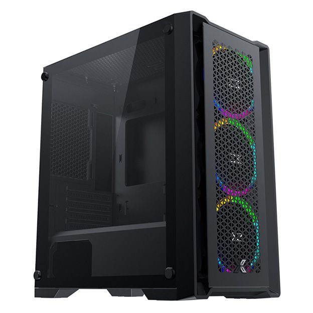 VỎ CASE Xigmatek LUX M 3FR Black ( có sẵn 3 Fan Led ARGB )