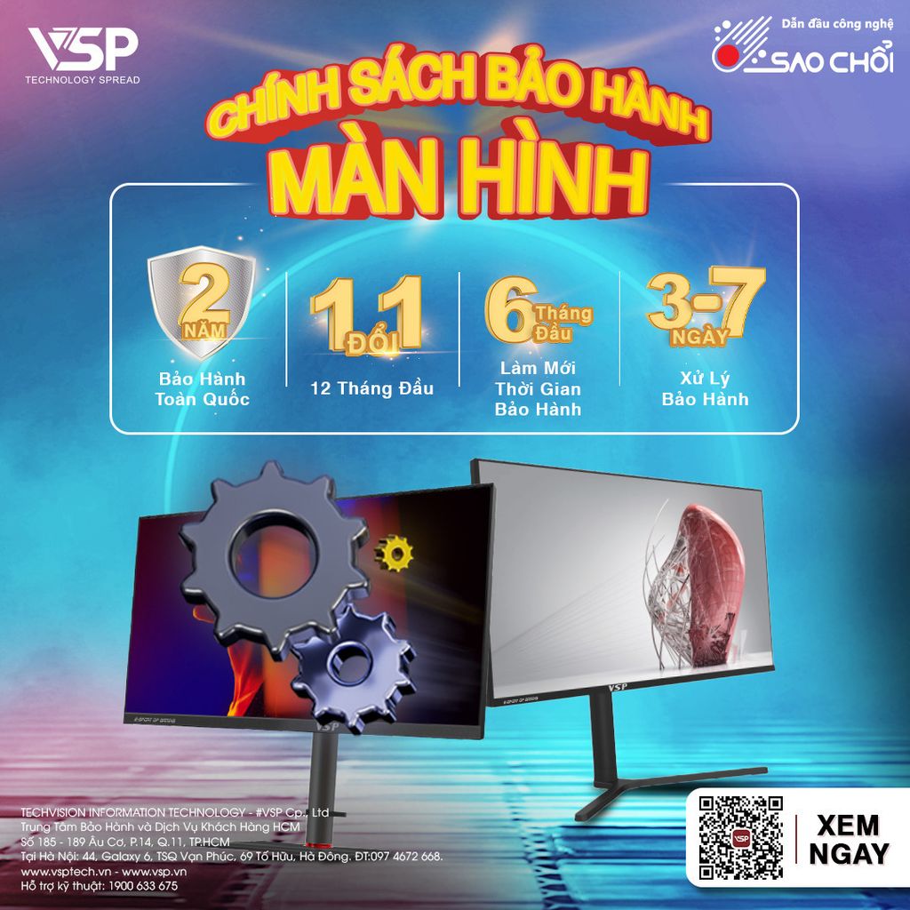 Màn hình Gaming VSP 22inch 75hz IPS V2205H WHITE ( LM01-V2205H0129 )