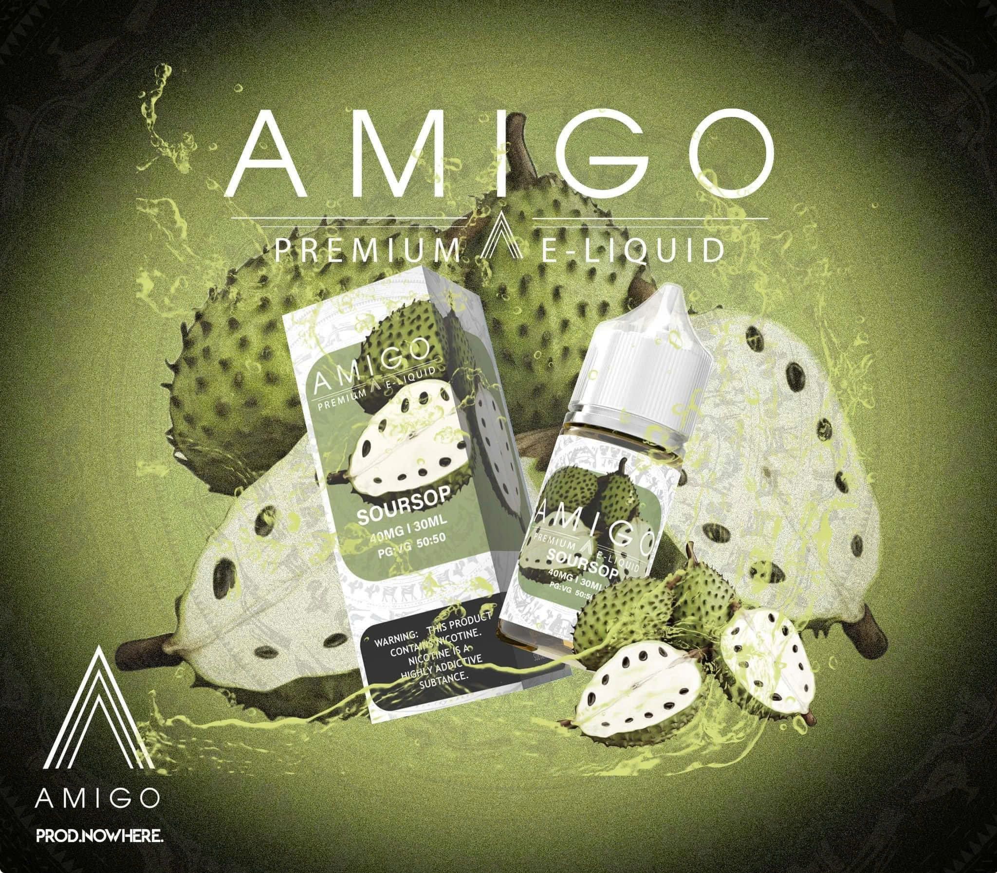  Soursop ( Mãng Cầu Lạnh ) By Amigo Salt Nic 30ML 