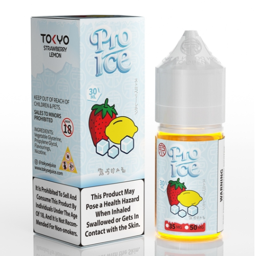 Strawberry Lemon Ice ( Dâu Chanh Lạnh ) By Tokyo Pro Ice Salt Nic 
