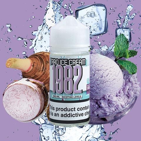 TARO ICE CREAM ( KEM KHOAI MÔN LẠNH ) by 1982 Freebase 100ML