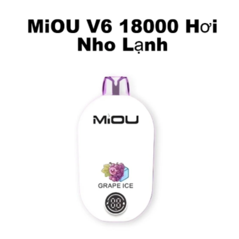  Miou V6 18000 Hơi 600mAh 20ML Pod 1 Lần Sạc Được 