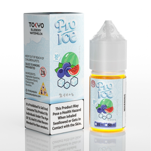  Blueberry Watermelon Ice ( Dưa Hấu Việt Quất Lạnh ) By Tokyo Pro Salt Nic 