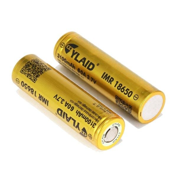 Pin 18650 CYLAID 3100mAh - 60A - Vàng - Dài