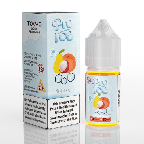  Lychee Peach Pear Ice ( Vải Đào Lê Lạnh ) By Tokyo Pro Salt Nic 