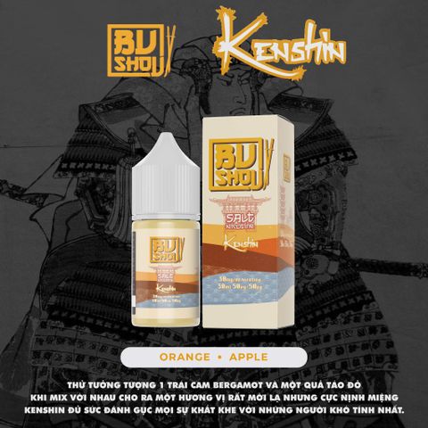 KENSHIN ( Cam Táo Lạnh ) By Bushou Salt Nic 30ML