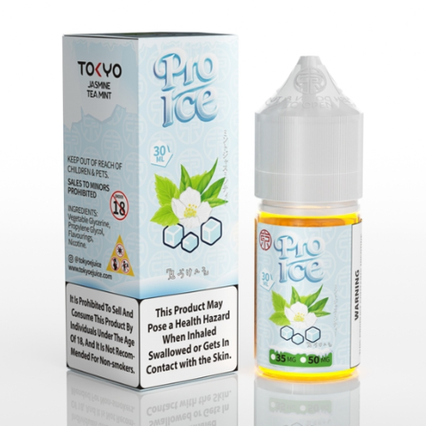  Jasmine Tea Mint Ice ( Trà Lài Bạc Hà Lạnh ) By Tokyo Pro Salt Nic 