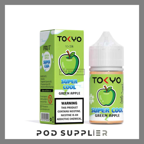 Green Apple ( Táo xanh lạnh ) by Tokyo Super Cool Saltnic 30ML