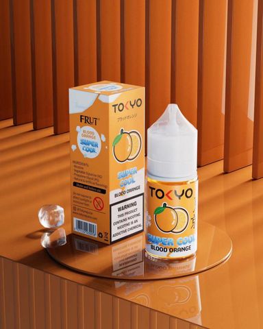 Blood Orange Ice ( Nước Ép Cam lạnh ) by Tokyo Super Cool Saltnic 30ML