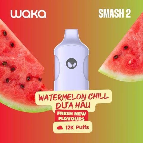  Waka Smash 2 12000 Hơi 850mAh 18ML Pod 1 Lần Sạc Được 
