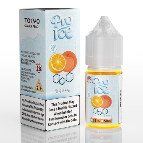  Orange Peach Ice ( Cam Đào Lạnh ) By Tokyo Pro Salt Nic 