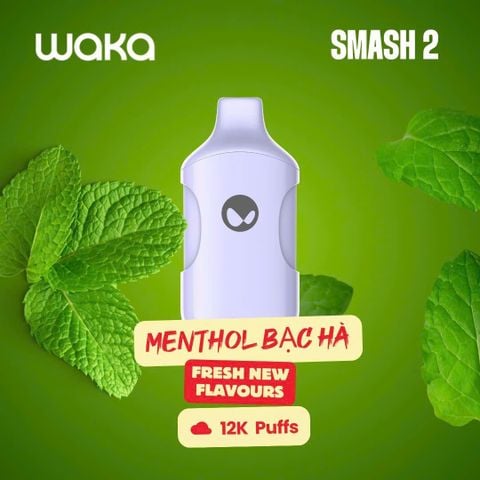  Waka Smash 2 12000 Hơi 850mAh 18ML Pod 1 Lần Sạc Được 