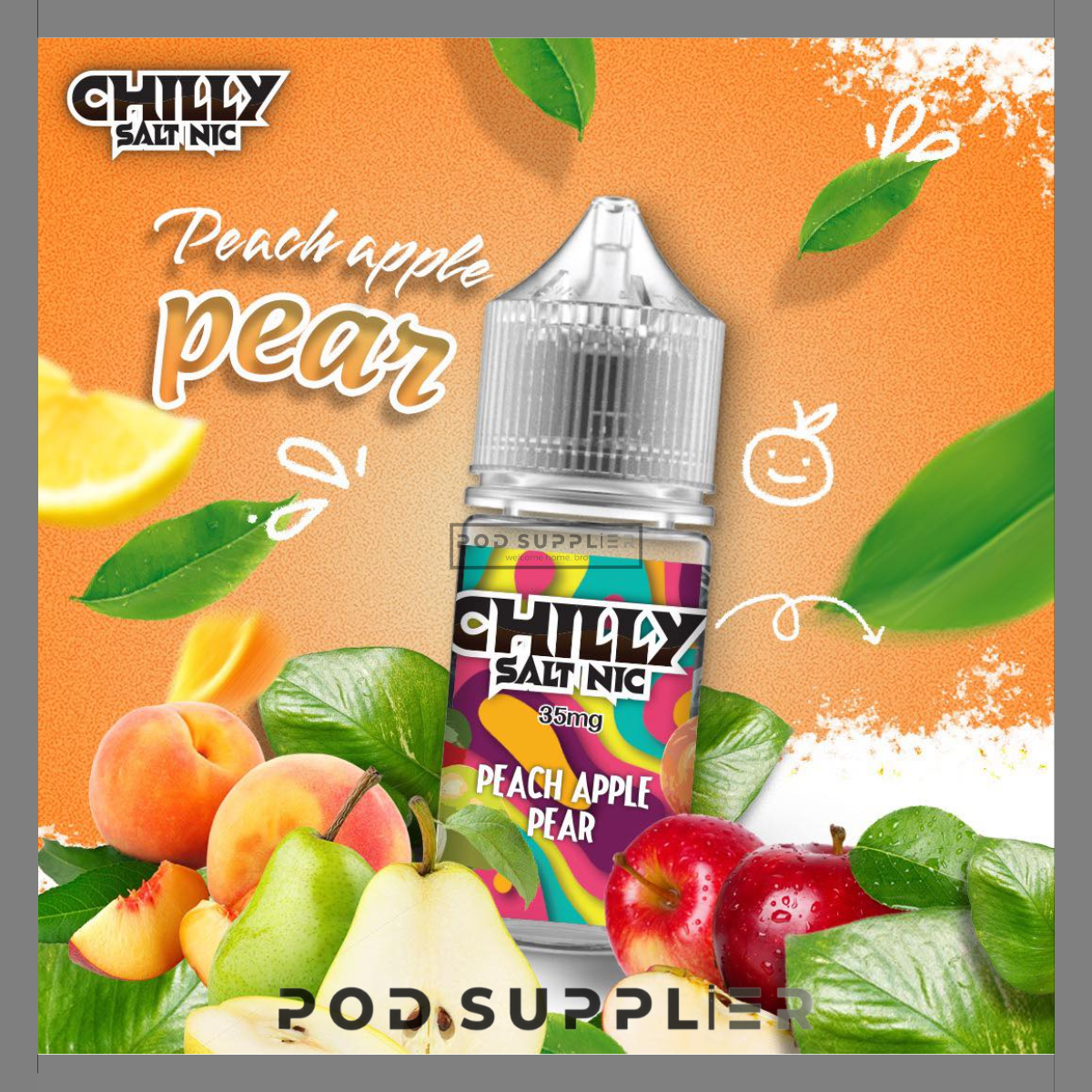  Peach Apple Pear ( Táo Đào Lê ) By Chilly Salt Nic 30ML 