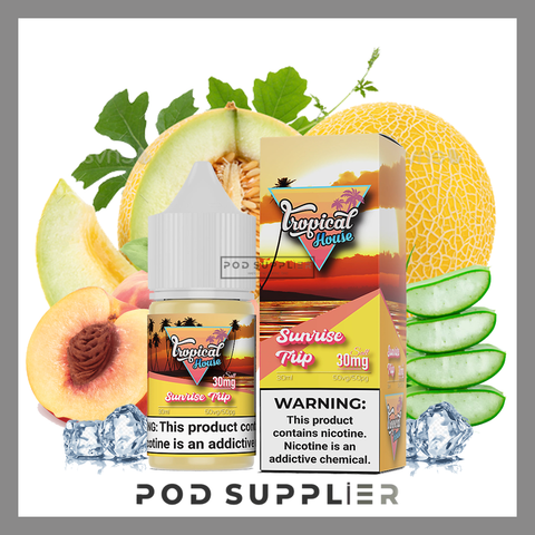 Sunrise Trip ( Dưa Gang Đào Nha Đam ) By Tropical House Salt Nic