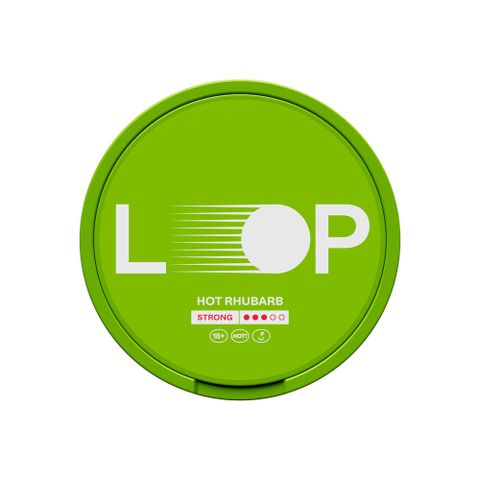  LOOP Hot Hot Rhubarb ( Cây Đại Hoàng Ớt Xanh ) Slim Strong 9.4mg 