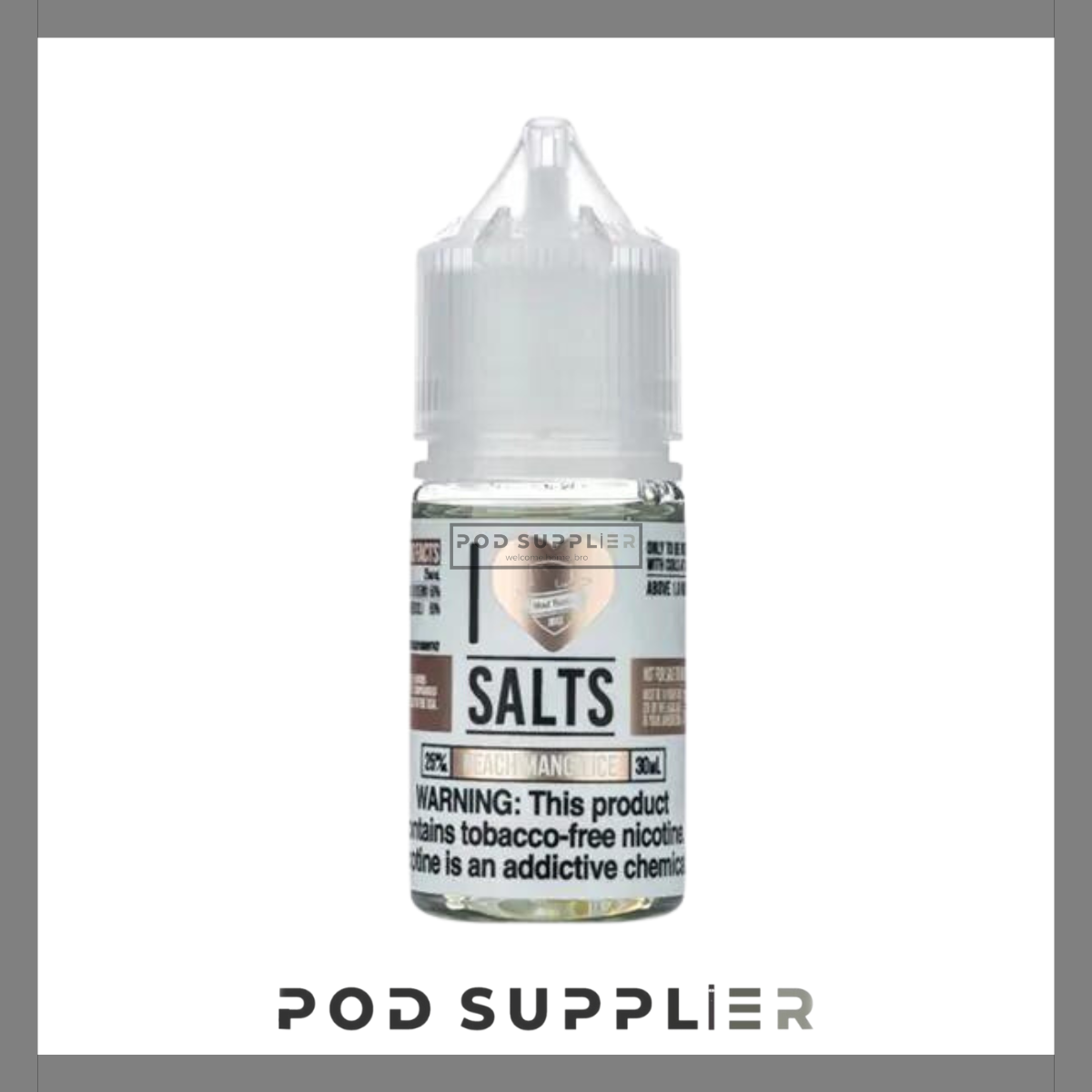  Peach Mango Ice ( Xoài Đào Lạnh ) By I Love Salts By Mad Hatter Salt Nic 