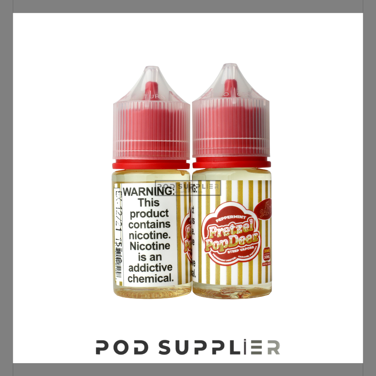  Pop Deez Peppermint Pretzel ( Bỏng Ngô Bạc Hà ) By Steep Vapor Salt Nic 30ML 