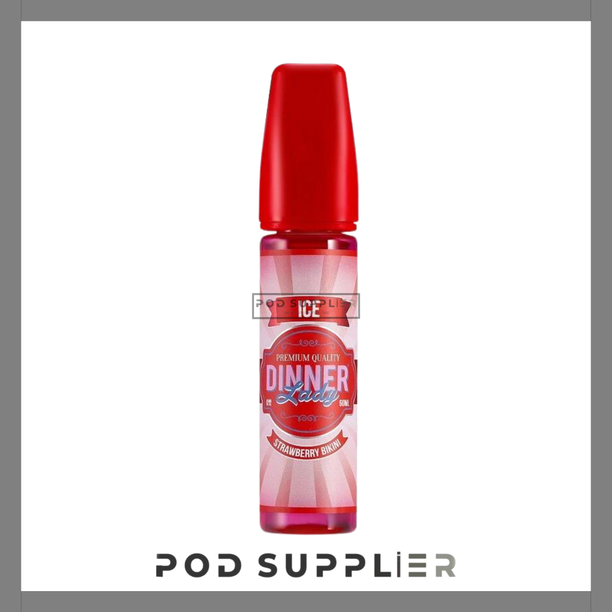  Strawberry Bikini Ice ( Soda Chanh Dâu Lạnh ) By Dinner Lady Ice Freebase 60ML 