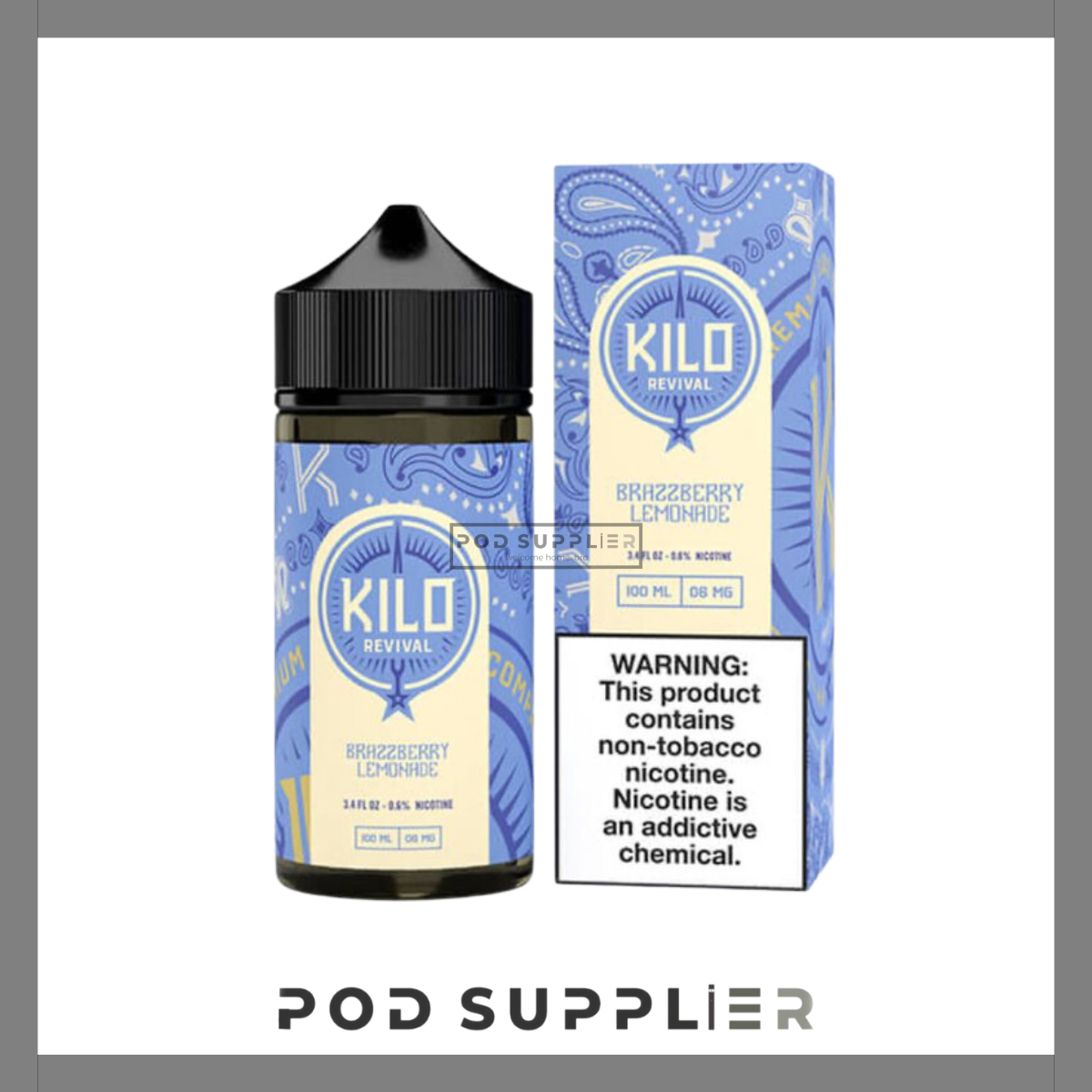  Brazzberry Lemonade ( Việt Quất Mâm Xôi Chanh ) By Kilo Revival TFN Freebase 100ML 