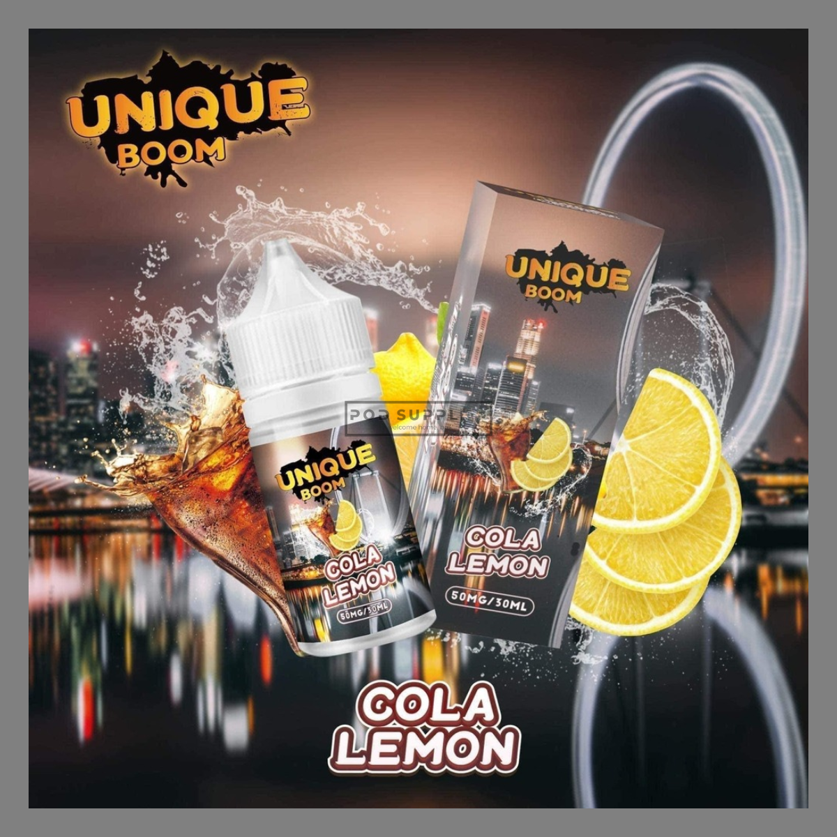  Cola Lemon ( Coca Chanh ) By Unique Boom Salt Nic 30ML 