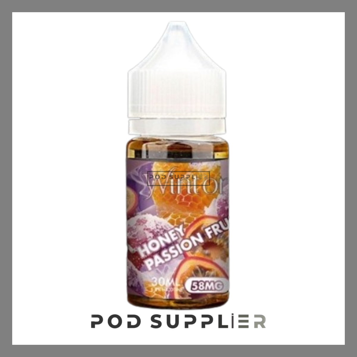  Honey Passion Fruit ( Chanh Dây Mật Ong Lạnh ) By Wintom Saltnic 30ML 
