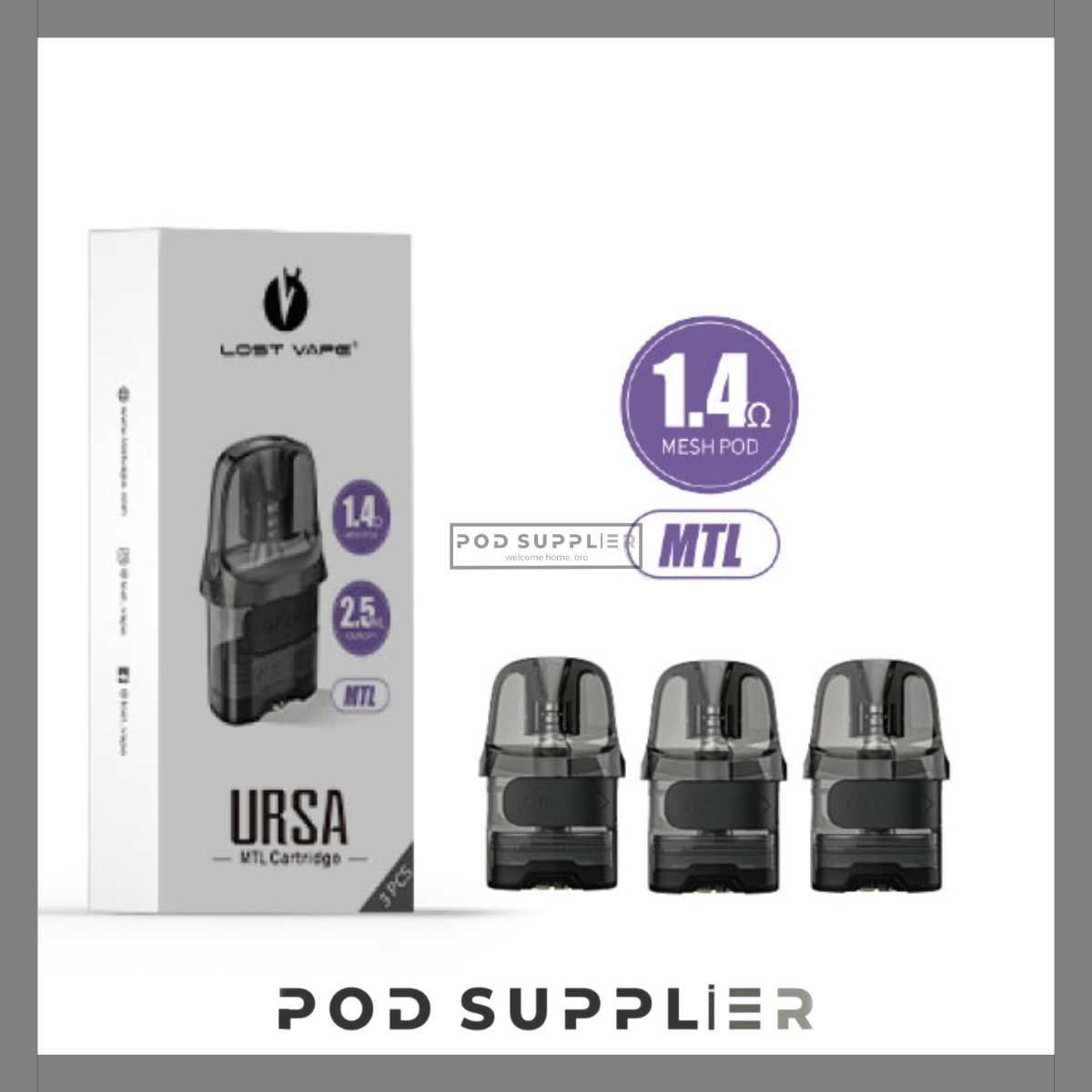  Đầu Pod 1.4ohm thay thế cho Lostvape Ursa Nano Pod System Kit 