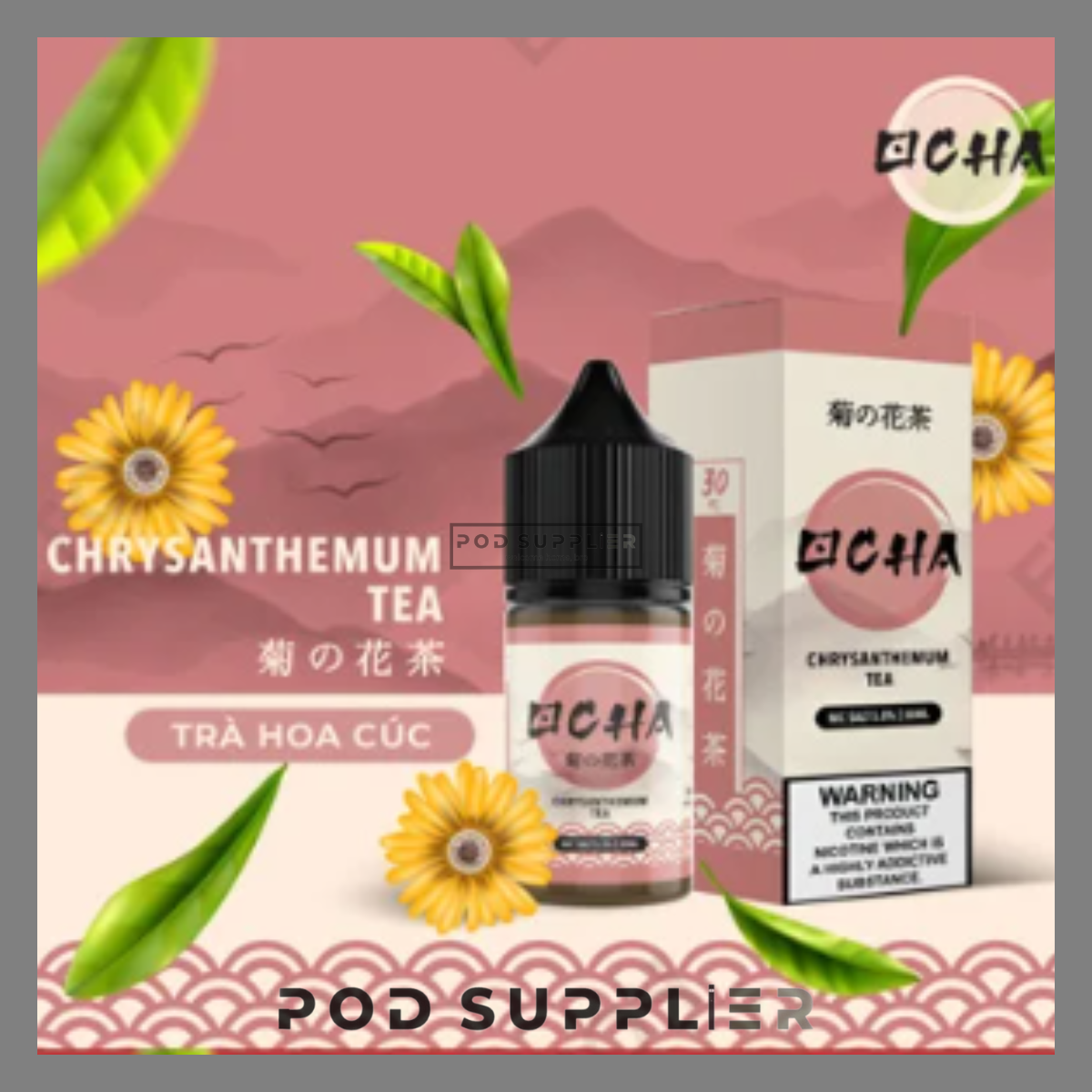  Chrysanthemum Tea ( Trà Hoa Cúc Lạnh ) By Ocha Salt Nic 30ML 
