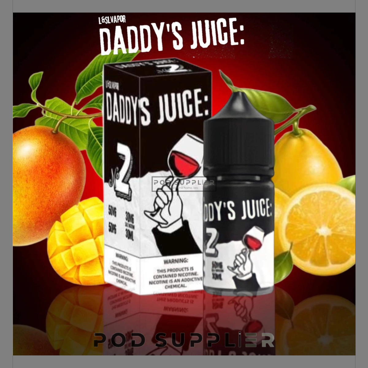  No.2 Mango Lemon ( Chanh Xoài ) By Daddy's Juice Salt Nic 30ML 