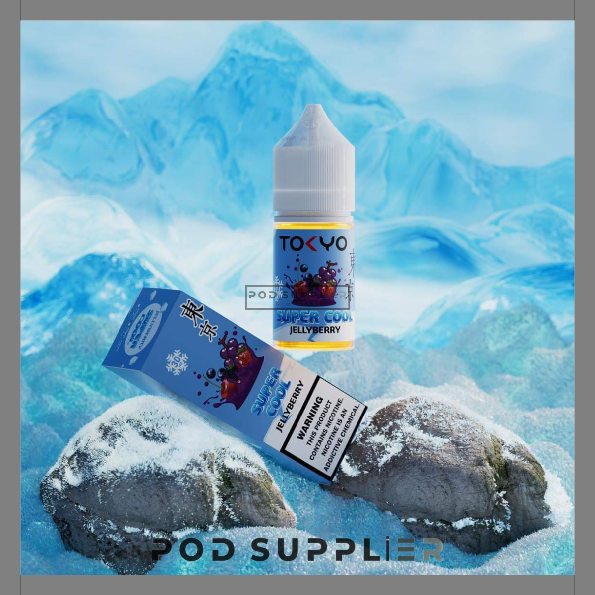  Jelly Berry ( Mâm Xôi Lý Chua Đen Lạnh ) By Tokyo Super Cool Salt Nic 30ML 