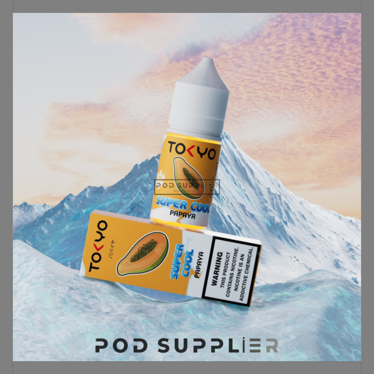  Papaya ( Đu Đủ Lạnh ) By Tokyo Super Cool Salt Nic 30ML 