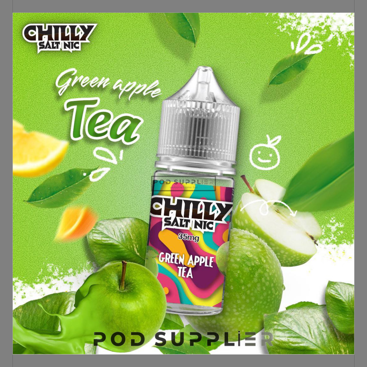  Green Apple Tea ( Trà Táo Xanh ) By Chilly Salt Nic 30ML 