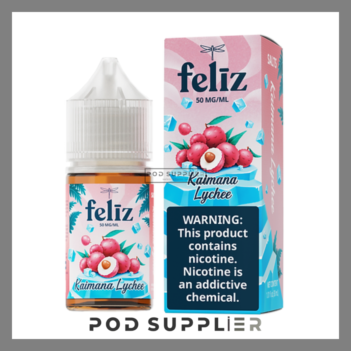  Kaimana Lychee ( Vải Lạnh ) By Feliz Salt Nic 30ML 