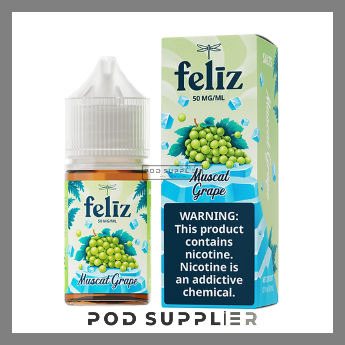  Muscat Grape ( Nho Xanh Lạnh ) By Feliz Salt Nic 30ML 