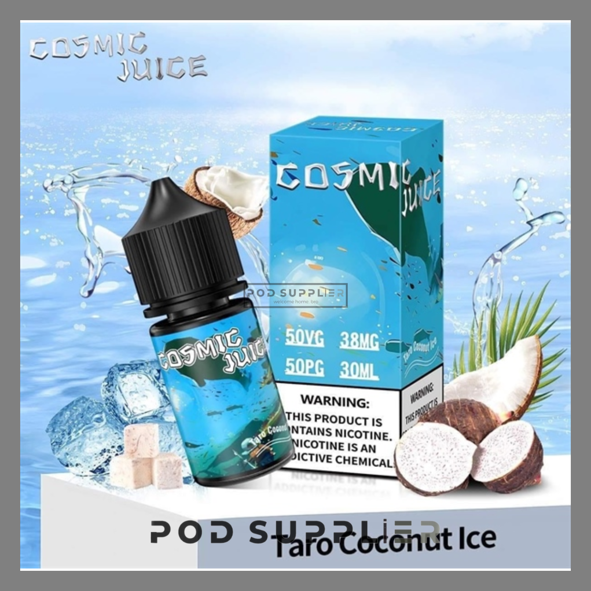  Taro Coconut Ice ( Dừa Khoai Môn Lạnh ) By Cosmic Juice Salt Nic 