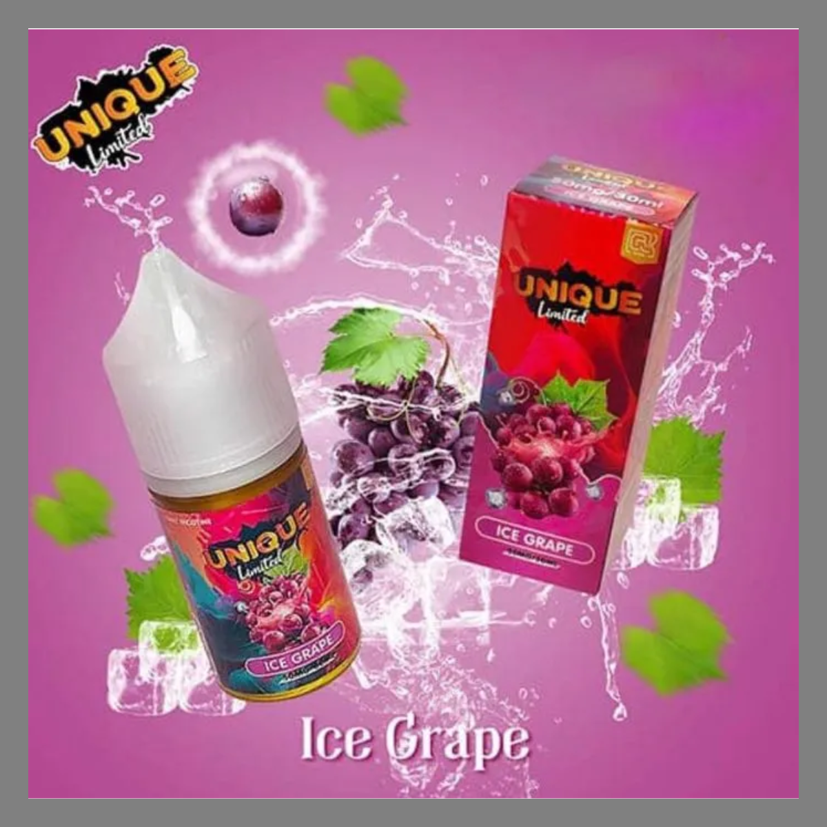  Ice Grape ( Nho Lạnh ) By Unique Limited  Salt Nic 30ML 