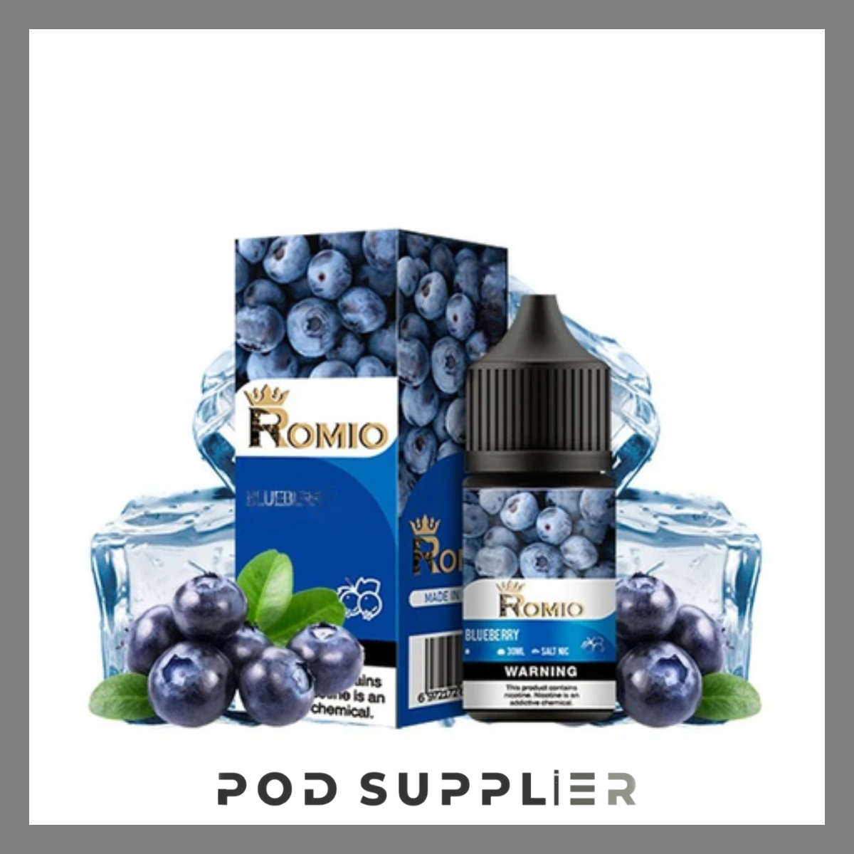  Blueberry ( Việt Quất Lạnh ) By Romio King Ice Salt Nic 30ML 