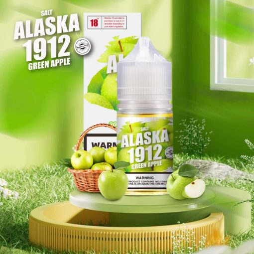  Green Apple ( Táo Xanh Lạnh ) By Alaska 1912 Salt Nic 30ML 