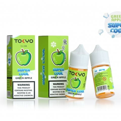 Green Apple ( Táo xanh lạnh ) by Tokyo Super Cool Saltnic 30ML