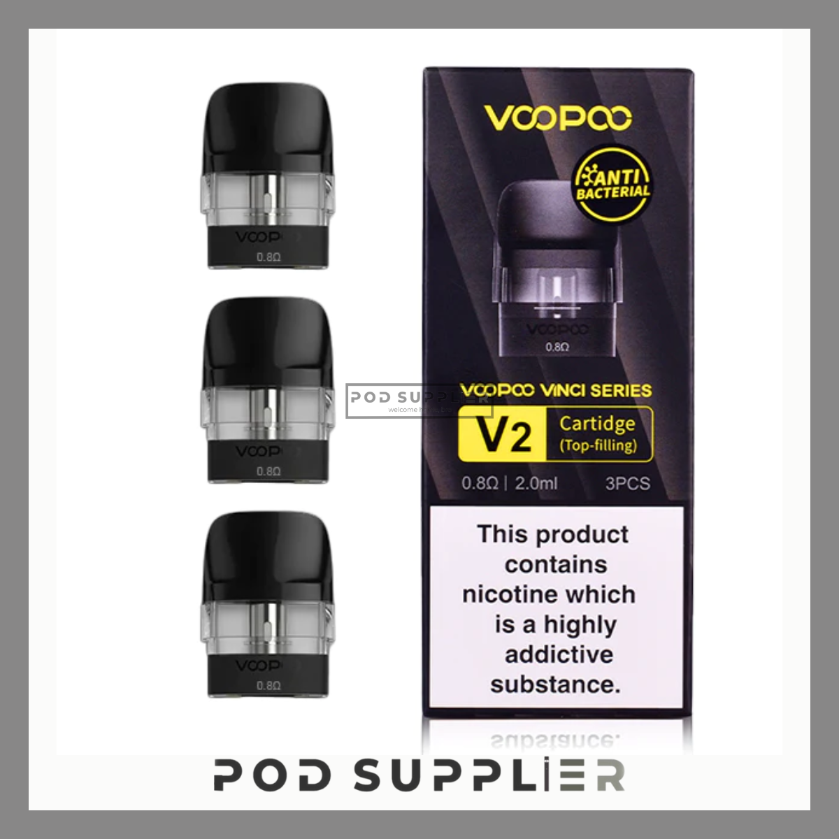  Đầu Pod 0.8ohm Thay Thế Cho Voopoo Vinci V2 Pod System Kit 