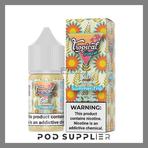 Summer Trip ( Vải Dâu Kiwi Lạnh ) Tropical House Salt Nic