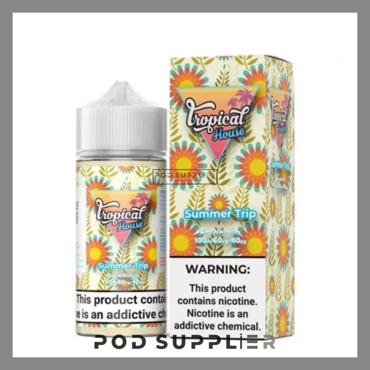  Summer Trip ( Vải Dâu Kiwi Lạnh ) By Tropical House Freebase 100ML 