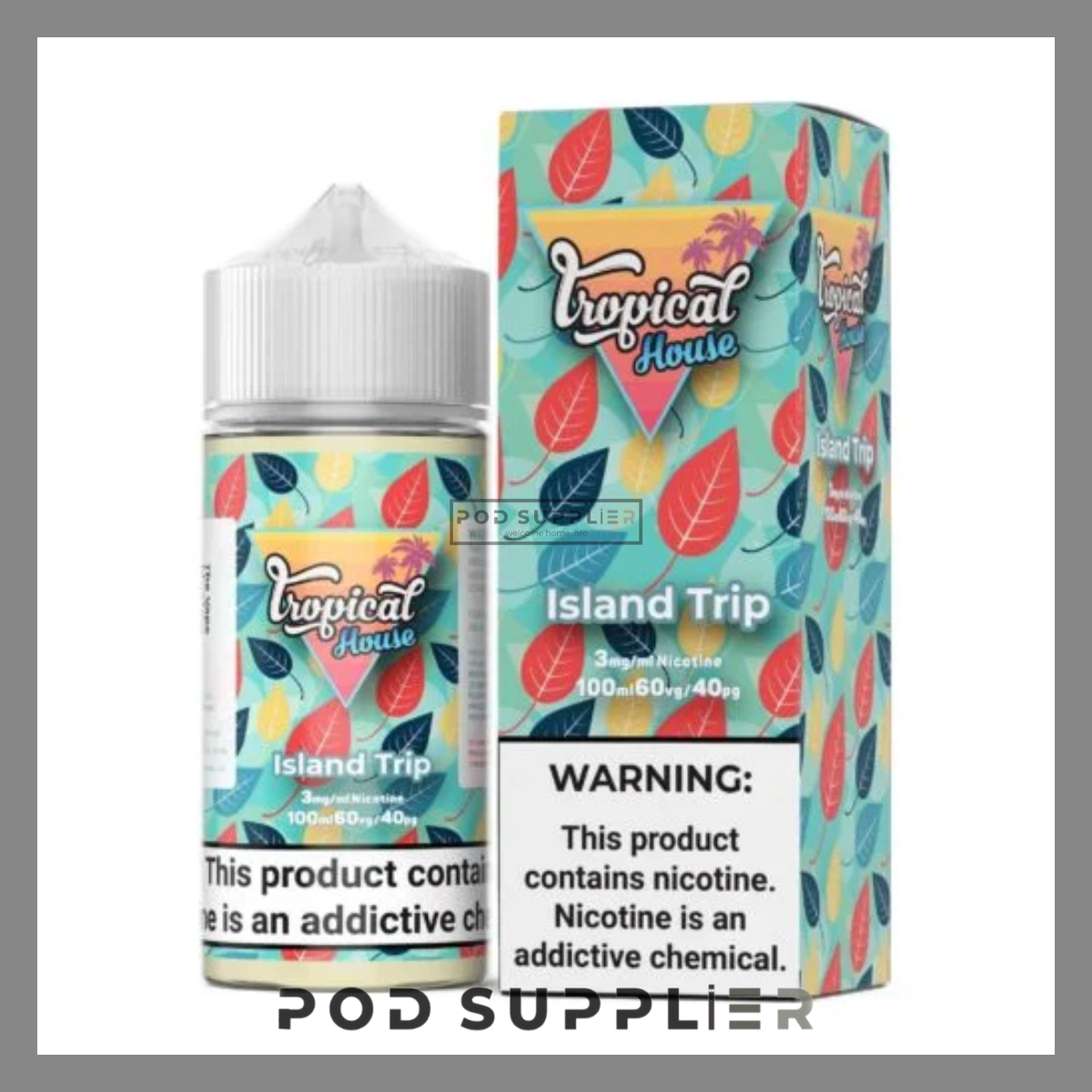  Island Trip ( Dứa Dừa Rượu Rum Lạnh ) By Tropical House Freebase 100ML 