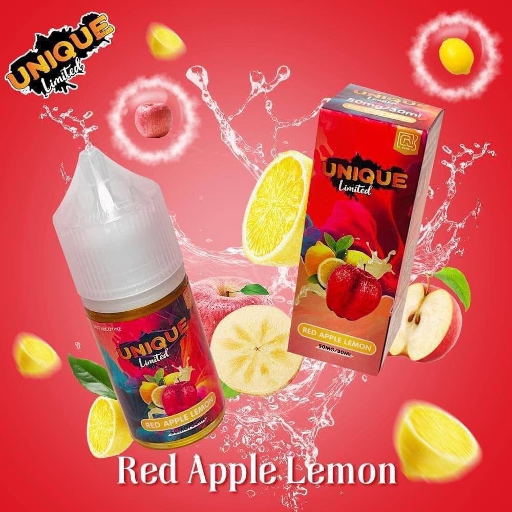  Red Apple Lemon ( Táo Đỏ Chanh Lạnh ) By Unique Limited  Salt Nic 30ML 