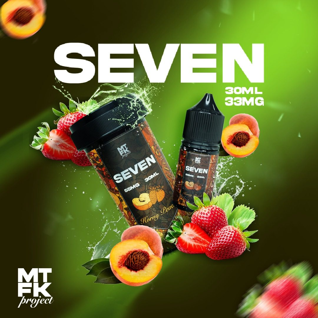  Horny Peach ( Dâu Đào Mơ Lạnh ) By MTFK Seven Salt Nic 30ML 