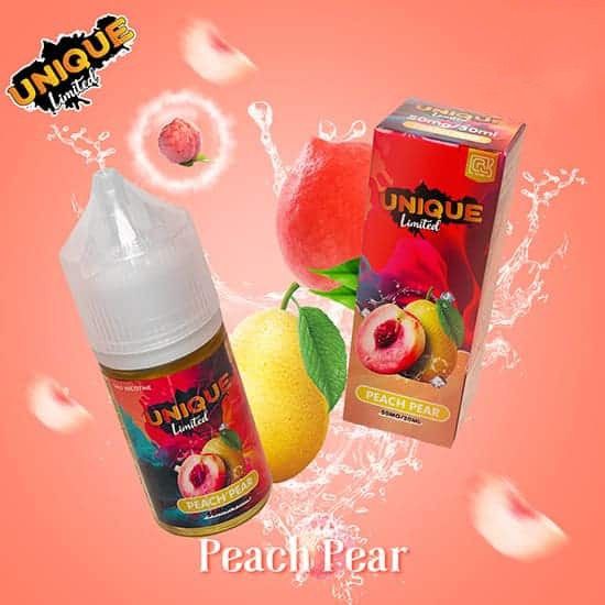  Peach Pear ( Đào Lê Lạnh ) By Unique Limited  Salt Nic 30ML 