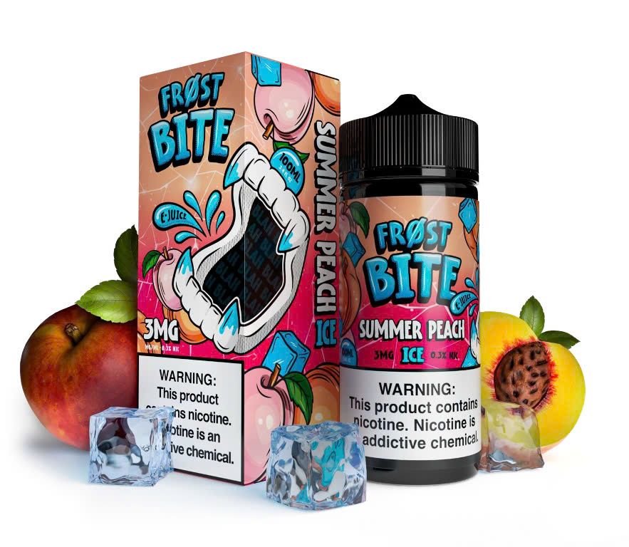  Summer Peach Ice ( Đào Lạnh ) By Frost Bite Freebase 100ML 