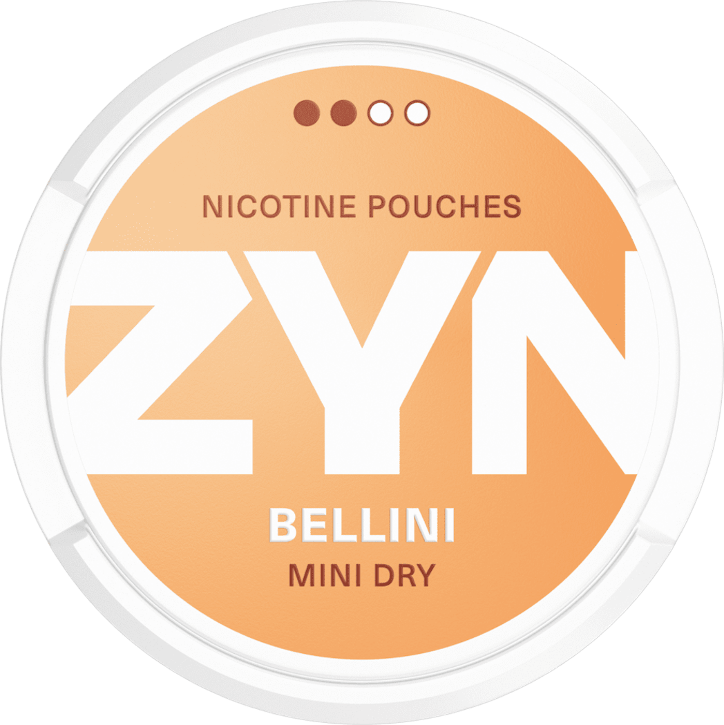 ZYN Bellini ( Đào Nho Xanh Trà Trái Cây ) Mini Dry 3mg Nicotine Pouch – White Snus NCT