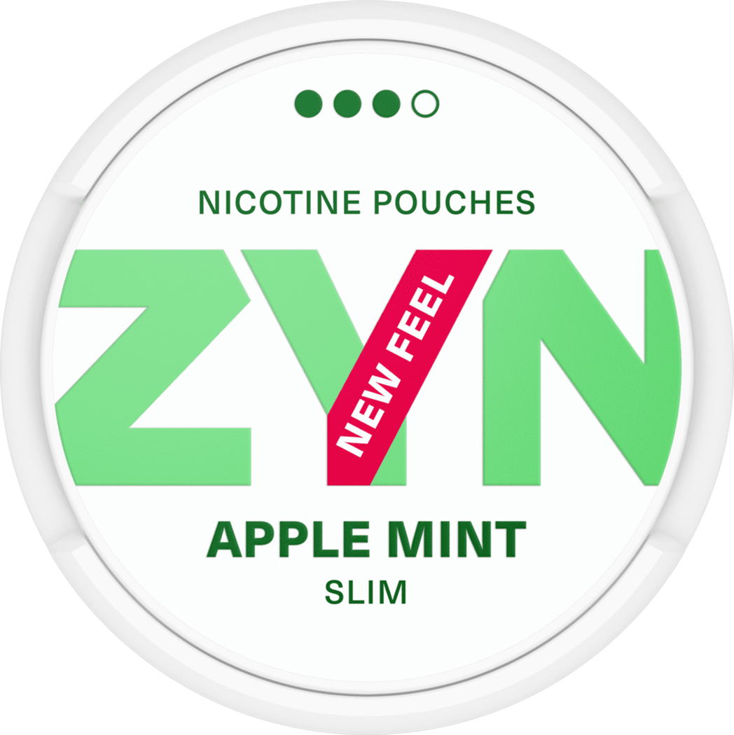 ZYN Apple Mint ( Táo Bạc Hà Lạnh ) Strong Slim 9mg Nicotine Pouches – White  Snus NCT