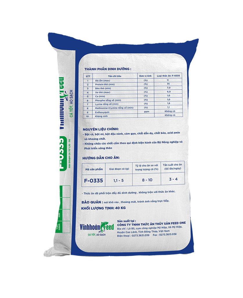Cám cho cá Tra F - 0335